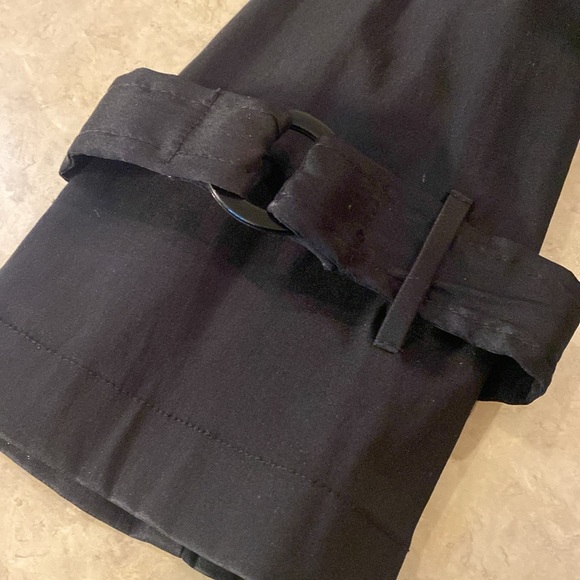 Joseph Ribkoff Black Bubble Hem Trench Coat - size 10 - Picture 7 of 7